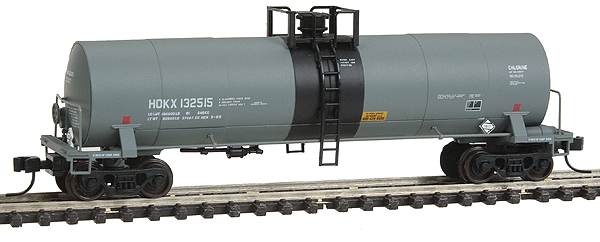 Master(R) ACF 17,360-Gallon Insulated General Service Tank Car - Ready to Ru -- Occidental Chemical HOKX #132515 (gray, black, No Logo)