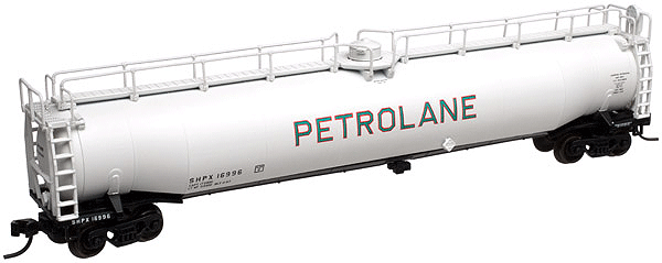 33,000-Gallon Tank Car - Ready to Run - Master(R) -- Petrolane SHPX #16993 (white, black)