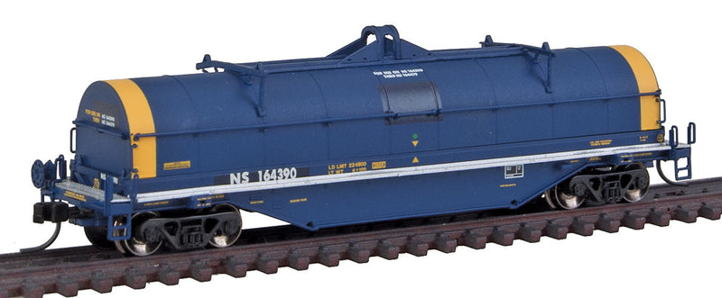 42' Coil Steel Car w/Fishbelly Side Sill - Ready to Run - Master(R) -- Norfolk Southern #164390 (blue, yellow)
