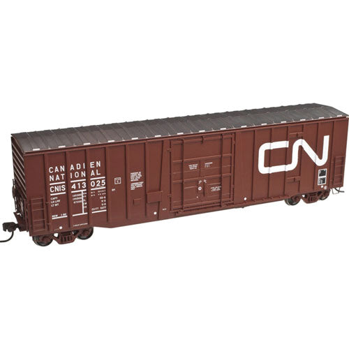 NSC 5277 Plug-Door Boxcar - Master(R) -- Canadian National #413020 (1980 Scheme, Boxcar Red, Large Noodle)