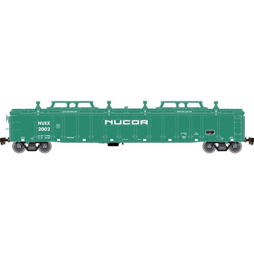 Thrall 2743 Covered Gondola - Ready to Run - Master(R) -- Nucor Steel #2005 (green, white)
