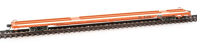 ACF 89' 4" Intermodal Flatcar - Ready to Run -- Denver & Rio Grande Western #105004 (orange, black, Flying Grande)