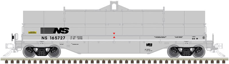 42' Coil Steel Car w/Fishbelly Side Sill - Ready to Run - Master(R) -- Norfolk Southern #165775 (gray, black, NS-Only Logo)