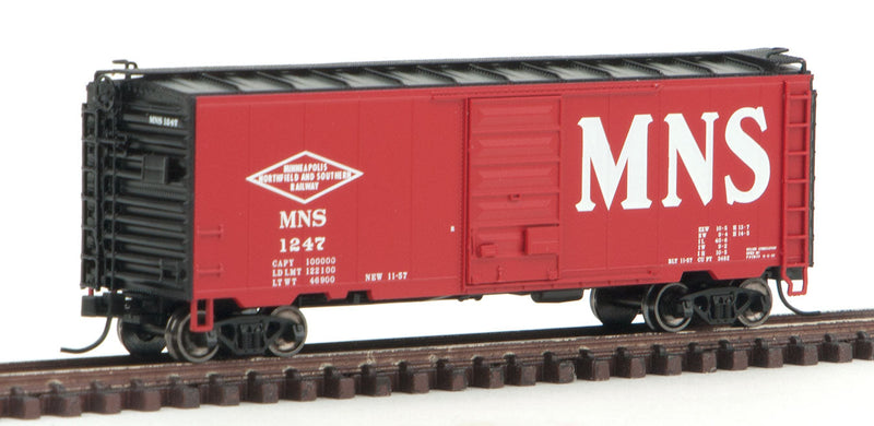 PS-1 40' Boxcar w/6'Door - Ready to Run - Master(R) -- Minneapolis, Northfield & Southern #1247 (Boxcar Red, Billboard MN&S)