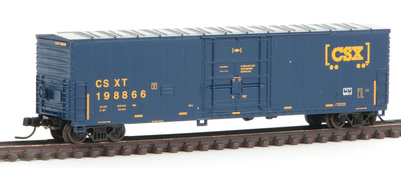 Fruit Growers Express 50' Insulated Plug-Door Boxcar - Ready to Run -- CSX #198866 (blue, yellow, Boxcar Logo)