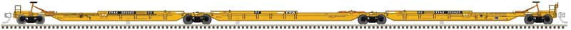 Trinity 53' RAF53C 3-Unit Spine Car - Ready to Run -- TTX 355188 (yellow, black)