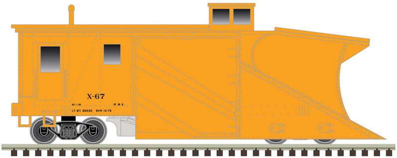 Russell Snow Plow - Ready to Run - Master(R) -- Denver & Rio Grande Western X-67 (Aspen Gold)