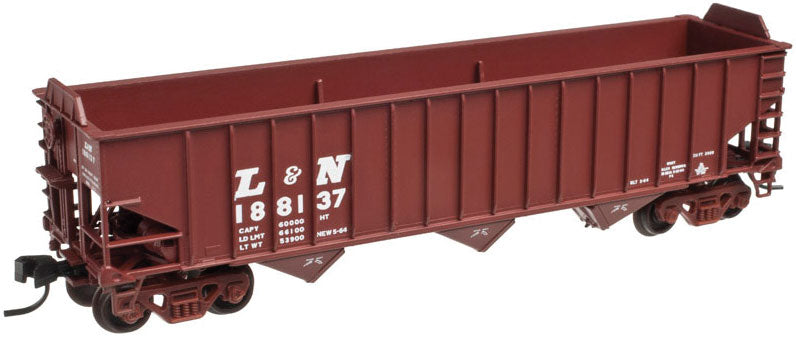 Pullman-Standard 2750 3-Bay Hopper - Ready to Run - Master(R) -- Louisville & Nashville 188388 (Boxcar Red, white)