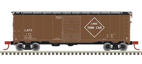 1932 ARA 40' Steel Boxcar - Ready to Run - Master(R) -- Linde Air Products 324 (Boxcar Red, white)