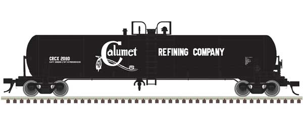 GATX 20,700-Gallon Tank Car - Ready to Run - Master(R) -- Calumet Refining Company CRCX #11827 (black, white)