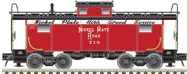 NE-6 Caboose - Ready to Run - Master(R) -- Nickel Plate Road #760 (red, white, black)