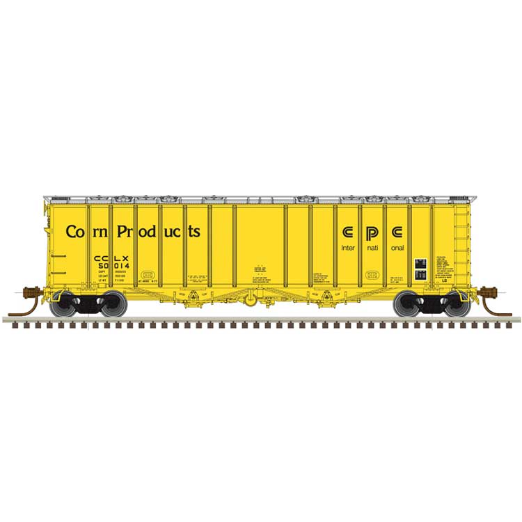 4180 Airslide Covered Hopper - Ready to Run - Master(R) -- Clinton Corn Processors CCLX #50011 (yellow, black)