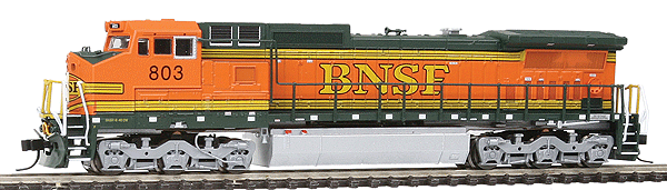 GE Dash 8-40CW w/DCC - Master(R) -- Burlington Northern Santa Fe #803 (Heritage 2 Scheme, orange, green)