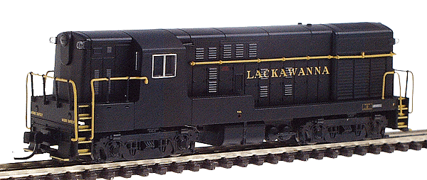 F-M H16-44 Late Body, Square Windows, Body Handrail - Standard DC -- Lackawanna - Painted (black, yellow), No Unit Number