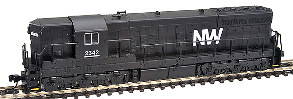 EMD SD9 No Dynamic Brakes w/DCC - Master(R) -- Norfolk & Western #2342 (Nondynamic; black, white)