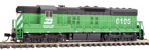 EMD SD9 No Dynamic Brakes w/DCC - Master(R) -- Burlington Northern #6195 (green, black)