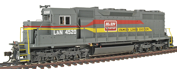Gold Series Diesel EMD SD35 w/Low-Nose - Powered w/Sound & DCC -- Family Lines (L&N) #4520 (gray, red, yellow)