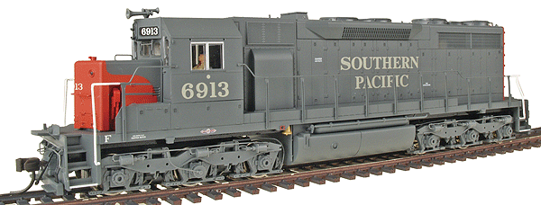 Gold Series Diesel EMD SD35 w/Low-Nose - Powered w/Sound & DCC -- Southern Pacific #6913 (1965 Scheme; gray, scarlet)