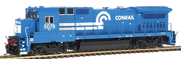 Diesel Master Series Silver GE Dash 8-40B Powered - Standard -- Conrail (Labor-Management) #5078 (blue, white, black)