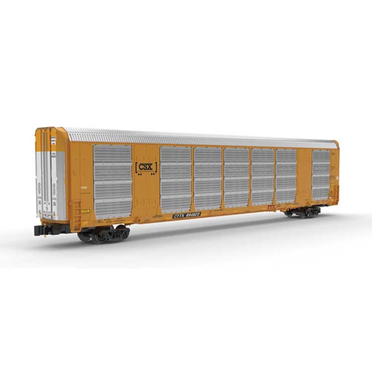Gunderson Multi-Max Enclosed Auto Rack - Ready to Run - Master(R) -- CSX CTTX #694585 (silver, yellow, black; CSX Boxcar Logo, TTX Red Logo)