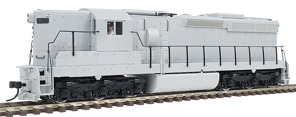 Master(TM) Series Silver Diesel EMD SD24 Standard DC; CB&Q Style w/High Hood -- Undecorated; Single Horn, Gyra Light & Winterization Hatch
