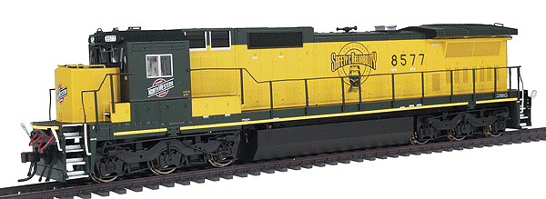 Atlas Master(TM) Series Silver Diesel GE Dash 8-40C - Powered -- Chicago & North Western Safety & Reliability #8577 (Traditional Yellow, gree