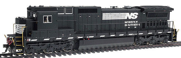 Atlas Master(TM) Series Silver Diesel GE Dash 8-40C - Powered -- Norfolk Southern - Painted (black, white); No Unit Number