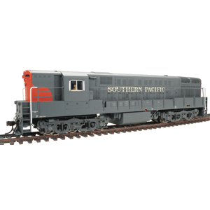 Master Series Silver Diesel F-M H24-66 Train Master; Powered, Standard -- Southern Pacific - Painted (gray, scarlet) Phase 1B, No Unit Number