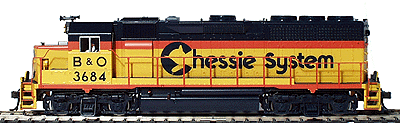 Diesel EMD GP40 Powered -- Chessie System #3684