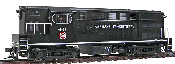 MasterLine(TM) Diesel H15-44 w/Body Mounted Handrails, Powered, DCC Equipped -- Kansas City Southern #40, Early Body & Cab