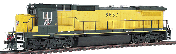 Atlas Master(TM) Gold Series GE Dash 8-40C - Powered w/Decoder & Sound -- Chicago & North Western #8567 (Traditional Yellow, green)