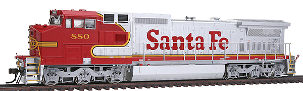 Atlas MasterLine(R) Gold Series Diesel GE Dash 8-40CW Powered w/DCC & Sound -- Santa Fe "Warbonnet" #880 (red, silver)