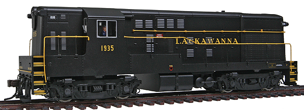 MasterLine(TM) Diesel H16-44 w/Body & Sill Mounted Handrails, Powered, DCC -- Erie Lackwanna #1935, Late Body/Square Window Cab