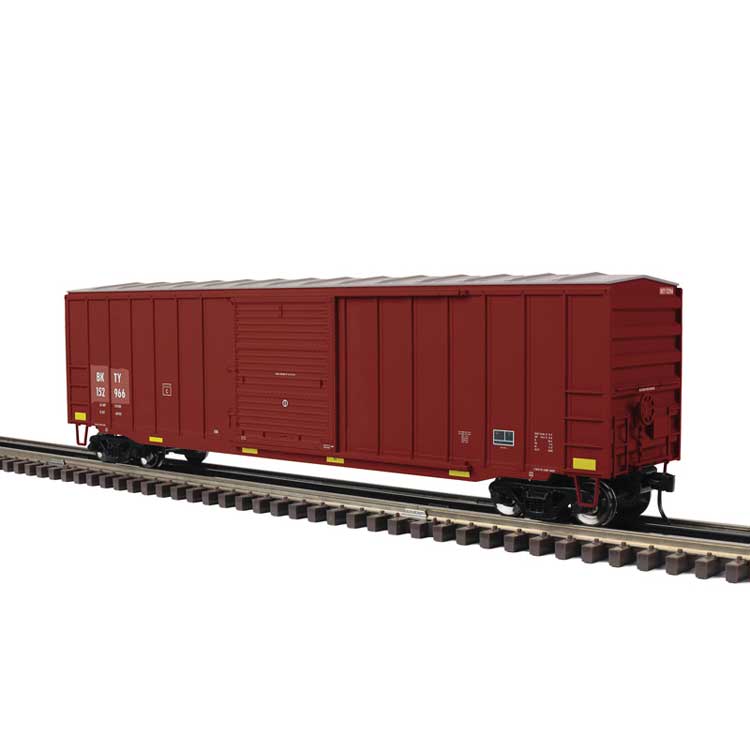 ACF 50'6" Boxcar - 3-Rail - Ready to Run - Trainman(R) -- Union Pacific BKTY (Boxcar Red, reporting marks only)
