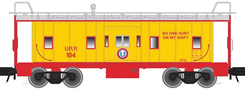 Bay Window Caboose - 3-Rail - Ready to Run - Trainman(R) -- Union Railroad (yellow, red, silver)