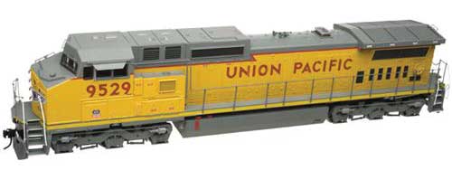 GE Dash 8-40CW - 2-Rail w/Sound & DCC - Master(R) Gold -- Union Pacific #9390 (Armour Yellow, gray)