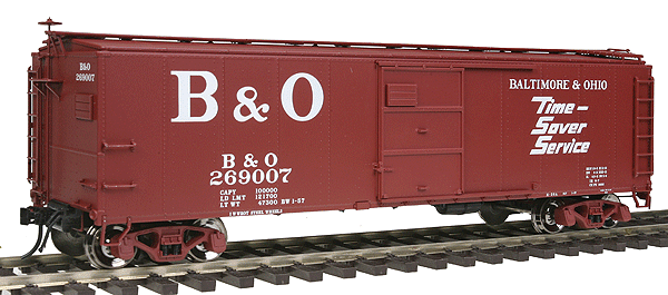 1923 ARA X-29 40' Steel Boxcar - 2-Rail - Ready to Run - Master(R) -- Baltimore & Ohio (Boxcar Red, Time Saver Service Markings)