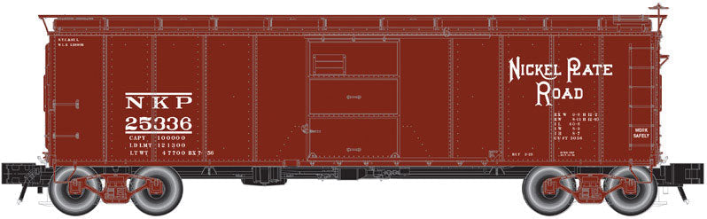 1923 ARA X-29 40' Steel Boxcar - 2-Rail - Ready to Run - Master(R) -- Nickel Plate Road (Boxcar Red)