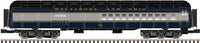 70' Madison Heavyweight Combine and Diner Set - 3-Rail - Ready to Run -- Baltimore & Ohio Combine 1444, Diner 1035 (blue, gray)