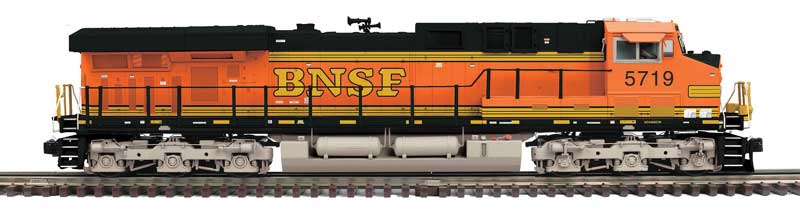 GE ES44AC - 3-Rail - ProtoSound 3 and DCS - Premier -- BNSF Railway #5719 (H2, orange, black, yellow)