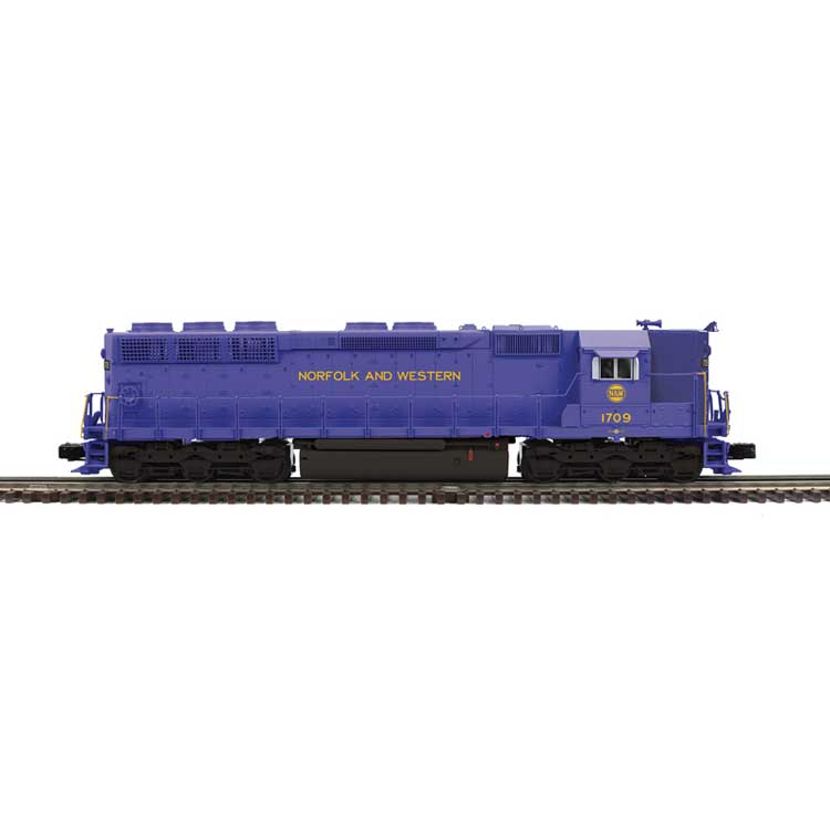 EMD SD45 High Nose - 3-Rail - Proto-Sound 3.0 and DCS - Premier -- Norfolk & Western #1709 (blue, gold)