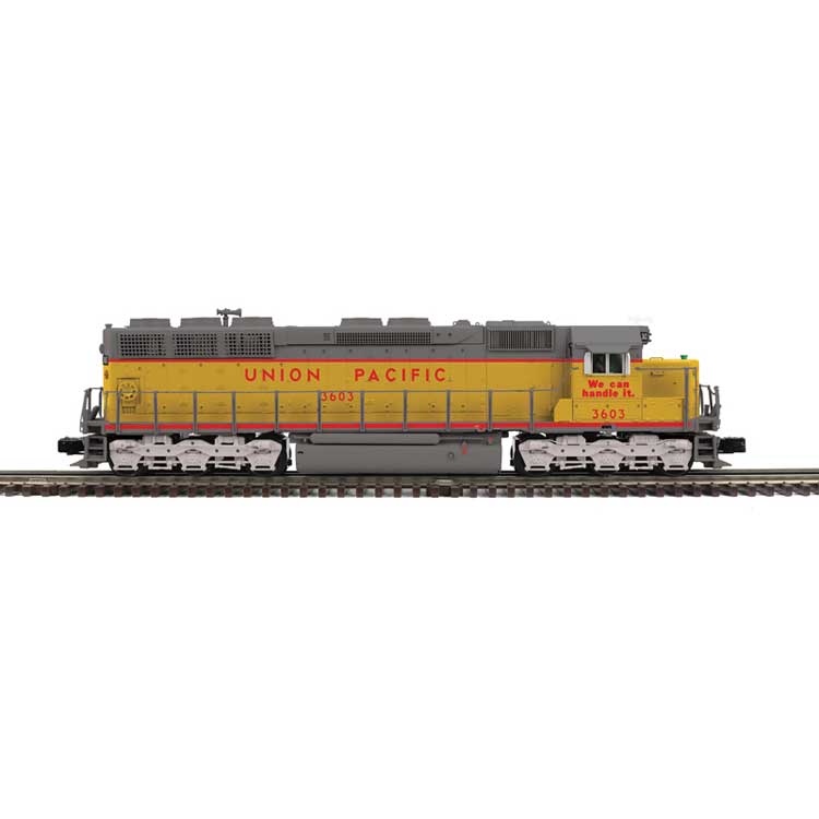 EMD SD45 Low Nose - 3-Rail - Proto-Sound 3.0 and DCS - Premier -- Union Pacific #3618 (Armour Yellow, gray, We Can Handle It)