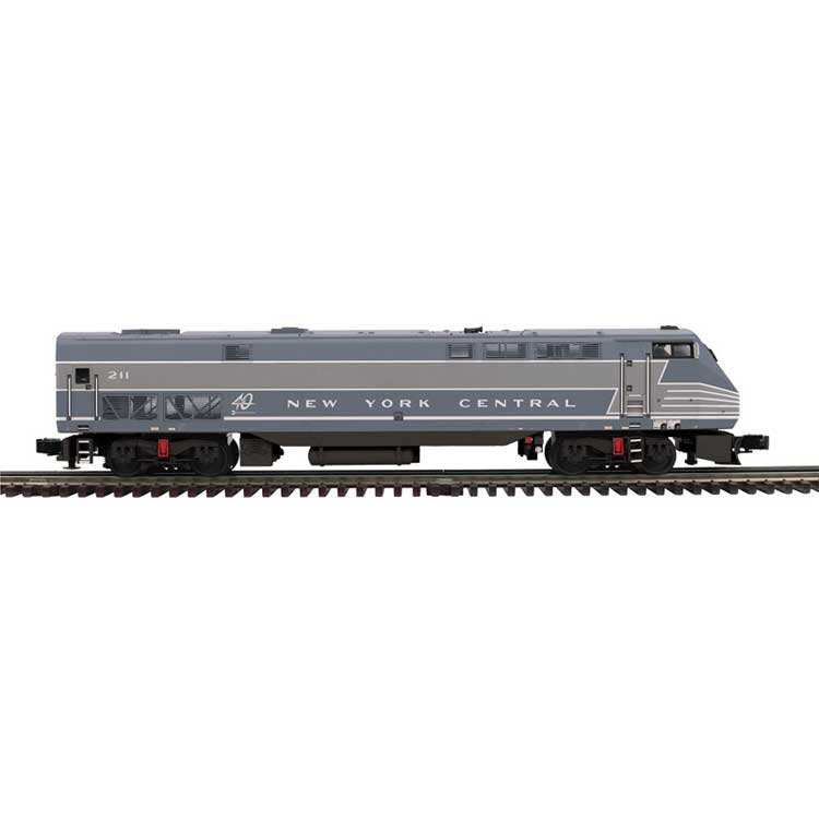 GE P42 Genesis - 3-Rail - Proto-Sound 3.0 - Premier -- Metro North #211 (NYC Heritage, Lightning Stripe, 2-Tone Gray)