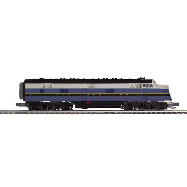 EMD E6A - 3-Rail - Proto-Sound 3.0 & DCS - Premier(TM) -- Baltimore & Ohio #61 (blue, gray, black)
