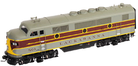 EMD F2/F3 A Unit Phase I - 2-Rail w/QSI Sound & DCC - Master(R) Gold -- Erie Lackawanna #801A