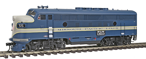 EMD F3A Phase II - 2-Rail w/QSI Sound & DCC - Master(R) Gold -- Missouri Pacific #515 (blue, gray)