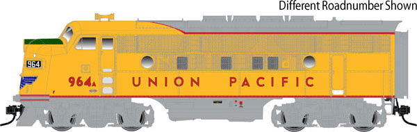 EMD F3A Phase II - 2-Rail w/QSI Sound & DCC - Master(R) Gold -- Union Pacific #900 (Armour Yellow, gray)