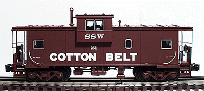Extended Vision Caboose 3-Rail -- Cotton Belt #21