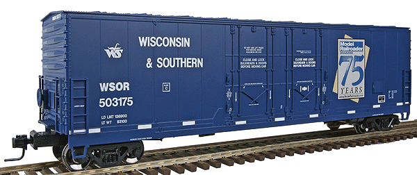 Atlas O Master(TM) 53' Evans Double Plug Door Boxcar, 2-Rail, Assembled -- Wisconsin & Southern (Model Railroader 75th Anniversary) #503175