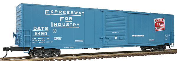 Master(TM) ACF(R) 60' Single-Door Auto Parts Boxcar - 2-Rail - Ready to Run -- Detroit & Toledo Shore Line (blue, Large Logo)